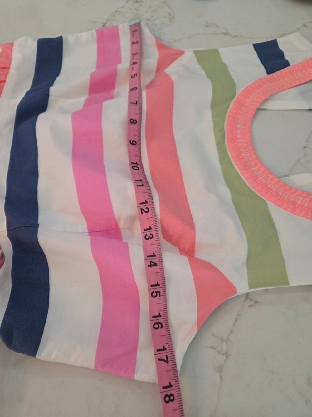Vineyard Vines Stripe Cutout Back Dress Sz 10 Fit Flare Sleeveless Resortwear‎ - Picture 8 of 11